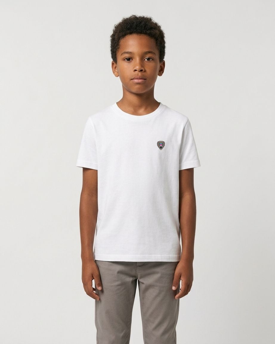 White Youth Crew Neck