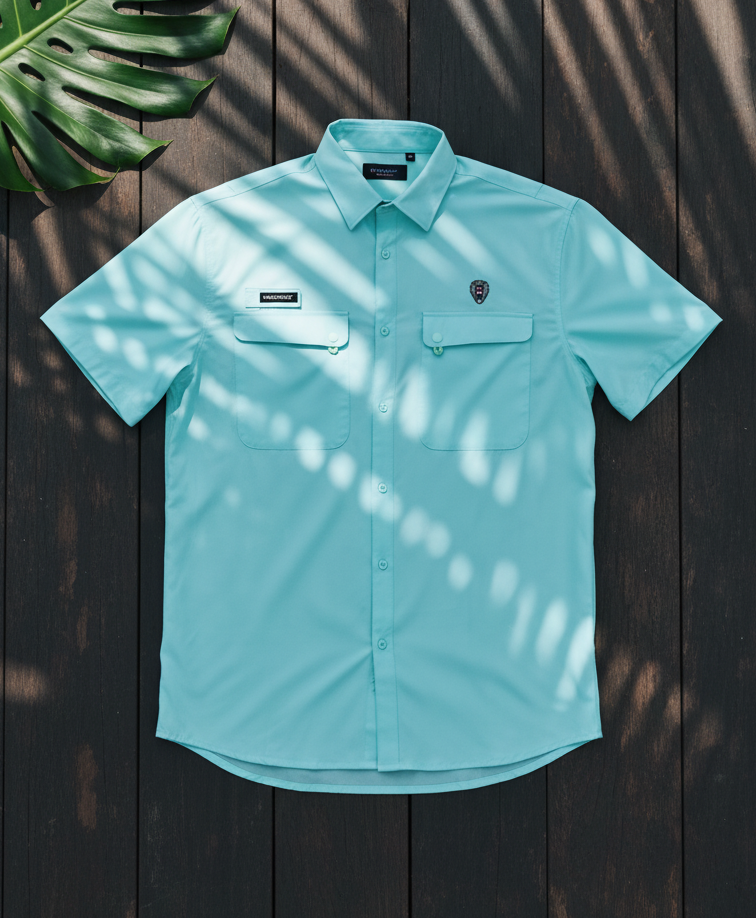Camisa Mad color aqua