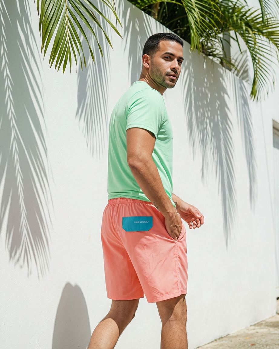 Short rosado shell